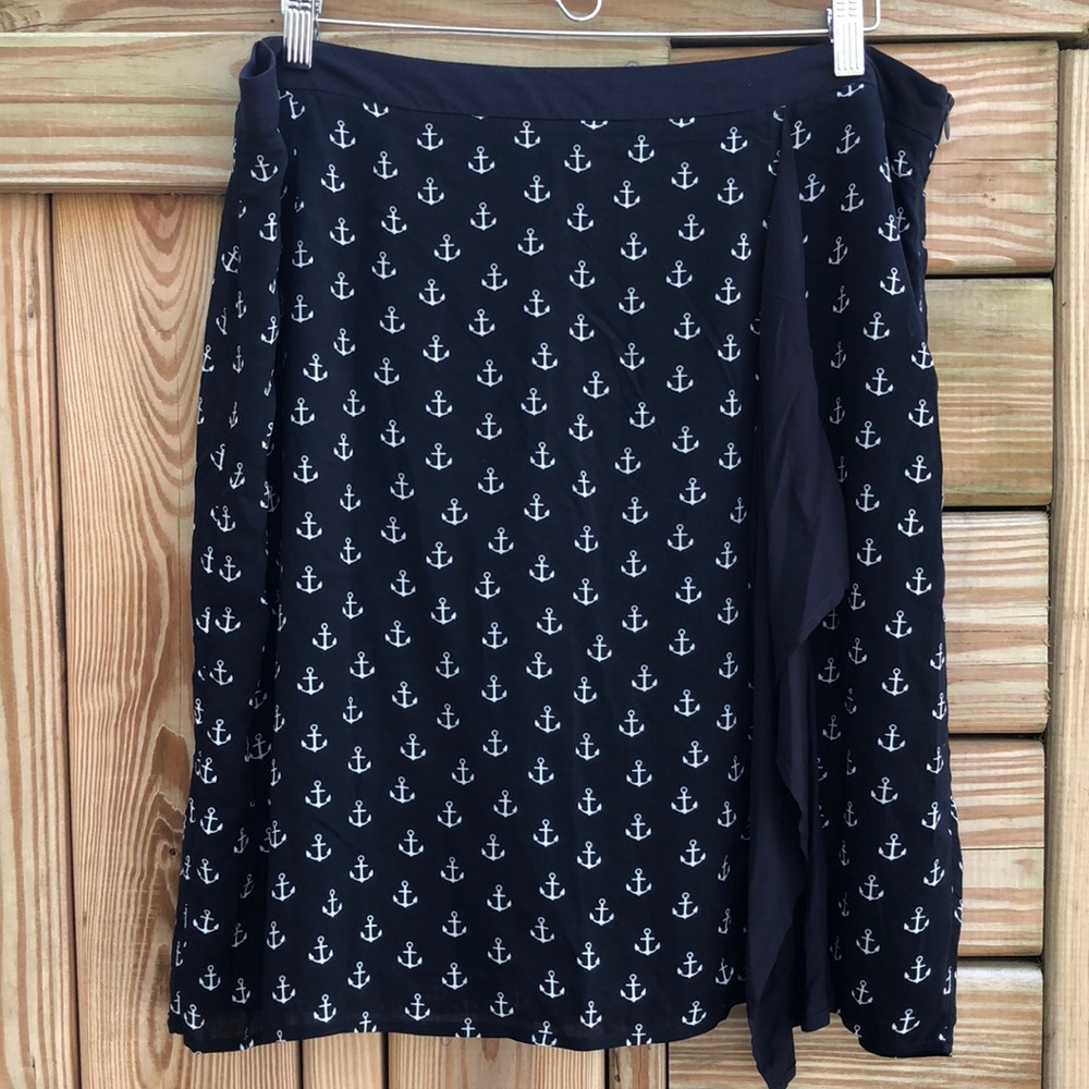 Like new! - OLSEN Europe Nautical Anchor Print Skirt
